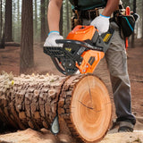 Darrahopens Tools > Power Tools > Chainsaws VEVOR 58 cc Gas Chainsaw, 508 mm Gas Powered Chainsaw, 2.0 kW Power Chain Saw with Non-Slip Handle, Gas-Powered Chainsaws with Dual Fuel Tanks, For Wood Cutting, Tree Trimming, and Land Clearing