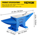 Darrahopens Tools > Power Tools > Nailers & Staplers VEVOR Pro Horn Anvil , 30KG/66.1LBS Weight Steel Anvil Blacksmith Blacksmith Anvil, Portable Rugged Cast Iron Anvil Blacksmith Anvil Stable Workbench Blacksmith Forge Anvil Tool