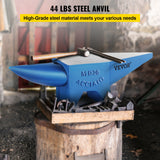 Darrahopens Tools > Power Tools > Nailers & Staplers VEVOR Single Horn Anvil 44Lbs Steel Anvil Blacksmith for Sale Forge Tools and Equipment Anvil Rugged Round and Square Hole Horn Anvil Blacksmith Jewelers Metalsmith Blacksmith Tool