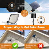 Darrahopens Tools > Power Tools > Outdoor Power Equipment 238LED Solar Powered Motion Sensor Flood Light in Black for Outdoor Security In Australia - Darrahopens