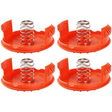 Darrahopens Tools > Power Tools > Outdoor Power Equipment 4 pcs Spool Caps + 4 pcs Springs Replacement Parts Accessories Compatible With Black+Decker Rc-100-P String Trimmers