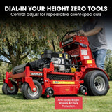 Darrahopens Tools > Power Tools > Outdoor Power Equipment BAUMR-AG 32" Stand-On Zero-Turn Mower, Electric Start, 23hp, 764cc, Hydrostatic Drive, 10 Cut Heights