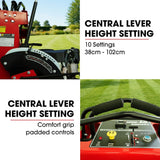 Darrahopens Tools > Power Tools > Outdoor Power Equipment BAUMR-AG 32" Stand-On Zero-Turn Mower, Electric Start, 23hp, 764cc, Hydrostatic Drive, 10 Cut Heights