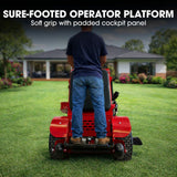 Darrahopens Tools > Power Tools > Outdoor Power Equipment BAUMR-AG 32" Stand-On Zero-Turn Mower, Electric Start, 23hp, 764cc, Hydrostatic Drive, 10 Cut Heights