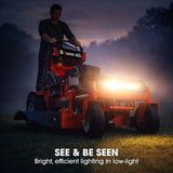 Darrahopens Tools > Power Tools > Outdoor Power Equipment BAUMR-AG 32" Stand-On Zero-Turn Mower, Electric Start, 23hp, 764cc, Hydrostatic Drive, 10 Cut Heights