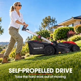 Darrahopens Tools > Power Tools > Outdoor Power Equipment BAUMR-AG 620CXS 40V SYNC 21" Self-Propelled Cordless Lawn Mower Kit, VertiStore, Fast Charger, 2 x 4Ah Batteries, 8 Heights, Brushless, 510mm Cut Width
