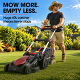 Darrahopens Tools > Power Tools > Outdoor Power Equipment BAUMR-AG 620CXS 40V SYNC 21" Self-Propelled Cordless Lawn Mower Kit, VertiStore, Fast Charger, 2 x 4Ah Batteries, 8 Heights, Brushless, 510mm Cut Width