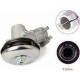 Brush Cutter Angle Gear Head, Universal Lawn Mower Gear Box for Grass Trimmer and Chainsaw, 28 mm, Round 9 Teeth
