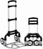 Darrahopens Tools > Power Tools > Outdoor Power Equipment Folding Hand Truck, 1 Pack Portable Dolly Cart with Telescoping Handle, Lightweight Aluminum Alloy Foldable Hand Truck with Solid Rubber Wheels, Compact Moving Cart for Home, Office, Shopping, Travel