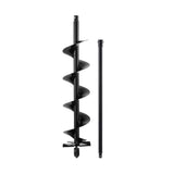 Darrahopens Tools > Power Tools > Outdoor Power Equipment Giantz Post Hole Digger Auger Drill Bit 200mm with 80cm Extension Shaft Black