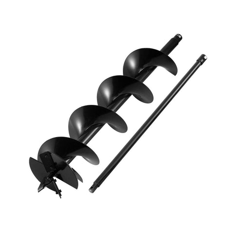 Darrahopens Tools > Power Tools > Outdoor Power Equipment Giantz Post Hole Digger Auger Drill Bit 200mm with 80cm Extension Shaft Black