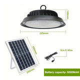Darrahopens Tools > Power Tools > Outdoor Power Equipment Solar Power Outdoor UFO LED High Bay Light 300W Black for Shed Garage Shop In Australia - Darrahopens