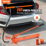 Darrahopens Tools > Power Tools > Outdoor Power Equipment VEVOR 20 Ton Porta Power Kit, Portable Hydraulic Jack with 4.6 ft/1.4 m Oil Hose, Car Frame Repair Tool with Storage Case for Automotive, Heavy Equipment, Mechanic (44000 LBS)
