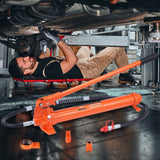 Darrahopens Tools > Power Tools > Outdoor Power Equipment VEVOR 20 Ton Porta Power Kit, Portable Hydraulic Jack with 4.6 ft/1.4 m Oil Hose, Car Frame Repair Tool with Storage Case for Automotive, Heavy Equipment, Mechanic (44000 LBS)