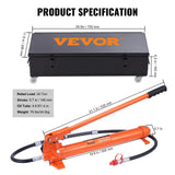 Darrahopens Tools > Power Tools > Outdoor Power Equipment VEVOR 20 Ton Porta Power Kit, Portable Hydraulic Jack with 4.6 ft/1.4 m Oil Hose, Car Frame Repair Tool with Storage Case for Automotive, Heavy Equipment, Mechanic (44000 LBS)