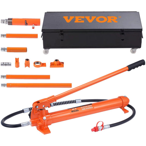 Darrahopens Tools > Power Tools > Outdoor Power Equipment VEVOR 20 Ton Porta Power Kit, Portable Hydraulic Jack with 4.6 ft/1.4 m Oil Hose, Car Frame Repair Tool with Storage Case for Automotive, Heavy Equipment, Mechanic (44000 LBS)