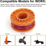 Darrahopens Tools > Power Tools > Outdoor Power Equipment Worx 20V Trimmer Line 12-Pack, Durable Replacement Spool Compatible with Worx, for Pool Cover and Edge Trimmers, Improved Cutting Speed