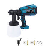 Darrahopens Tools > Power Tools > Painting Tools 1400ml Cordless High Pressure Spray Gun Flow Adjustable Spray Gun Paint Sprayer Home Interior Exterior With 2 Nozzles For Makita 21V Battery-Skin Only