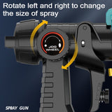 Darrahopens Tools > Power Tools > Painting Tools 1400ml Cordless High Pressure Spray Gun Flow Adjustable Spray Gun Paint Sprayer Home Interior Exterior With 2 Nozzles For Makita 21V Battery-Skin Only
