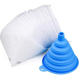 Darrahopens Tools > Power Tools > Painting Tools 200 pcs Nylon Conical Paint Filter For Car Paint With Silicone Funnel Filter For Filtering Car Lacquers Industrial