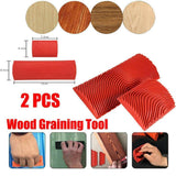 Darrahopens Tools > Power Tools > Painting Tools 2PCS Wood Graining Tool Wood Grain Wall Art Paint For Wall Painting Decor DIY