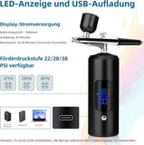 Darrahopens Tools > Power Tools > Painting Tools Airbrush Machine - Wireless Spray Gun Set with USB Charging and 3 Speed Modes, for Nail Art, Cake Decorating and Painting