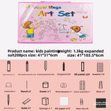 Darrahopens Tools > Power Tools > Painting Tools Blue 208-Piece Kids Art Set with Built-in Trifold Easel Drawing and Painting Kit for Students with Watercolor Pens Crayons and Pencils for Aussie Homes