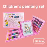 Darrahopens Tools > Power Tools > Painting Tools Blue 208-Piece Kids Art Set with Built-in Trifold Easel Drawing and Painting Kit for Students with Watercolor Pens Crayons and Pencils for Aussie Homes
