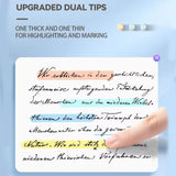 Darrahopens Tools > Power Tools > Painting Tools Pastel Dual Tip Highlighter Pen Set 5 Colours with Storage Case, Macaron Mildliner Marker Pens for Study Notes Journaling Planning and Office Use