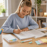 Darrahopens Tools > Power Tools > Painting Tools Pastel Dual Tip Highlighter Pen Set 5 Colours with Storage Case, Macaron Mildliner Marker Pens for Study Notes Journaling Planning and Office Use