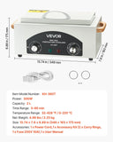 Darrahopens Tools > Power Tools > Painting Tools VEVOR High Temperature Autoclave Machine, 2L, 300W High Temperature Cleaner Machine Box with Adjustable Temperature and Time, Dry Heat Cabinet Nail Tool Cleaner for Labs, Home, Nail and Beauty Salons