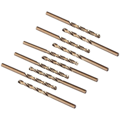 Darrahopens Tools > Power Tools > Power Drills & Accessories 10 pcs M35 Hss Cobalt Drill Bit Set, Steel Twist Drill Bit, Drill Diameter 0.8Mm