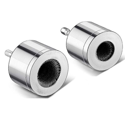 Darrahopens Tools > Power Tools > Power Drills & Accessories 2-Pack Copper Pipe Cleaning Brush, Full-Metal HVAC Pipe Cleaning Brush with 1/4in Shaft for Drill Power