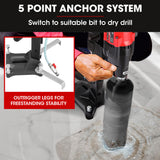 Darrahopens Tools > Power Tools > Power Drills & Accessories BAUMR-AG 3200W 280mm Wet/Dry Core Drill w/ Wheeled Stand & 127mm Bit Combo, for Concrete Coring Hole Drilling