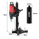 Darrahopens Tools > Power Tools > Power Drills & Accessories BAUMR-AG 3200W 280mm Wet/Dry Core Drill w/ Wheeled Stand & 127mm Bit Combo, for Concrete Coring Hole Drilling