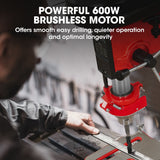 Darrahopens Tools > Power Tools > Power Drills & Accessories Baumr-AG DP15 600W 10" Pedestal Bench Drill Press, 12 Speeds, 16mm Chuck (DP15 II)