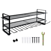 Darrahopens Tools > Power Tools > Power Drills & Accessories Power Tool Organizer Wall Mount 7 Drill Holder 3 Layer Heavy Duty Metal for Drill Plier Hammer Rack Suitable for Workshop Garage