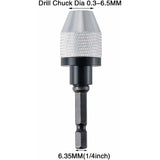 Darrahopens Tools > Power Tools > Power Drills & Accessories Quick Change Keyless Drill Chuck With 0.3-6.5Mm Hex Shank