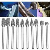 Darrahopens Tools > Power Tools > Power Drills & Accessories Tungsten Steel Rotary Files Double Cut 10pcs with 3mm Shank Compatible with Dremel Rotary Tools