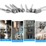 Darrahopens Tools > Power Tools > Power Drills & Accessories Tungsten Steel Rotary Files Double Cut 10pcs with 3mm Shank Compatible with Dremel Rotary Tools