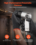 Darrahopens Tools > Power Tools > Power Drills & Accessories VEVOR Air Hammer, 4500BPM Pneumatic Hammer with Rust Removal Air Needle Scaler & 4PCS Chisels Round Shank, Lightweight & Compact Air Chisel Pneumatic Shovel Tool for Cutting Scraping Demolishing