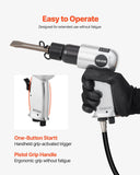 Darrahopens Tools > Power Tools > Power Drills & Accessories VEVOR Air Hammer, 4500BPM Pneumatic Hammer with Rust Removal Air Needle Scaler & 4PCS Chisels Round Shank, Lightweight & Compact Air Chisel Pneumatic Shovel Tool for Cutting Scraping Demolishing