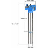 Darrahopens Tools > Power Tools > Power Drills & Accessories Wood ROuter Bit Reamer Drilling Bit 21Mm Dia. Carbide Alloy Steel Tipped ROund Shank Cutter For Woodworking Blue 2 pcs