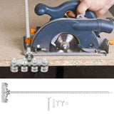 Darrahopens Tools > Power Tools > Power Saws 20 Inch Positioning Calipers for Precise Measurements & Easy Wood Cutting, Adjustable Stainless Steel Circular Saw Guide Rail, Cutting Guide for Circular Saw Furniture Making (Four-Axis) In Australia - Darrahopens