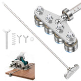 Darrahopens Tools > Power Tools > Power Saws 20 Inch Positioning Calipers for Precise Measurements & Easy Wood Cutting, Adjustable Stainless Steel Circular Saw Guide Rail, Cutting Guide for Circular Saw Furniture Making (Four-Axis) In Australia - Darrahopens