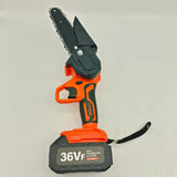 Darrahopens Tools > Power Tools > Power Saws 6" Mini Cordless Electric Chainsaw 2X Battery-Powered Wood Cutter Rechargeable