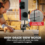 Darrahopens Tools > Power Tools > Power Saws Baumr-AG 500W Wood Bandsaw, Benchtop, 115mm Cutting Depth (BS40)