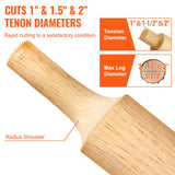 Darrahopens Tools > Power Tools > Rebar Cutters VEVOR Tenon Cutter Log Furniture Kit 1" & 1.5"& 2" w/ Curved Blade for Home DIY