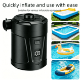 Darrahopens Tools > Pumps > Air Pumps Outdoor Camping Digital Electric Air Pump, 5200mAh Built-in Battery, for Air Mattresses and Swim Rings - Black