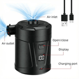Darrahopens Tools > Pumps > Air Pumps Outdoor Camping Digital Electric Air Pump, 5200mAh Built-in Battery, for Air Mattresses and Swim Rings - Black